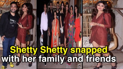 Shilpa Shetty enjoys dinner date with family and friend