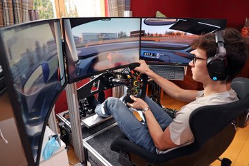 Charles WEERST pilote aubelois de l'écurie WRT - Un tour du circuit de Kyalami sur son simulateur personnel