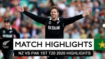 Pakistan Vs New Zealand 1st T20 2020 highlights PAK VS NZ 1ST T20 2020 HIGHLIGHTS