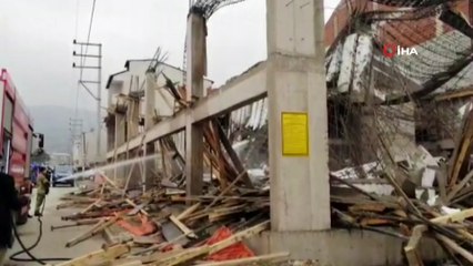 İnşaatta göçük meydana geldi, 4 işçi ölümden döndü