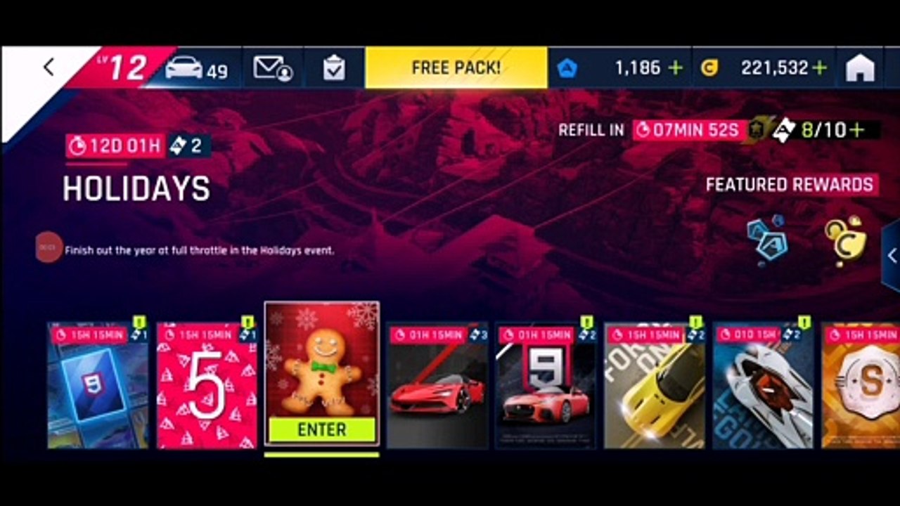 Asphalt 9 Gameplay - Holidays - Snow Vault