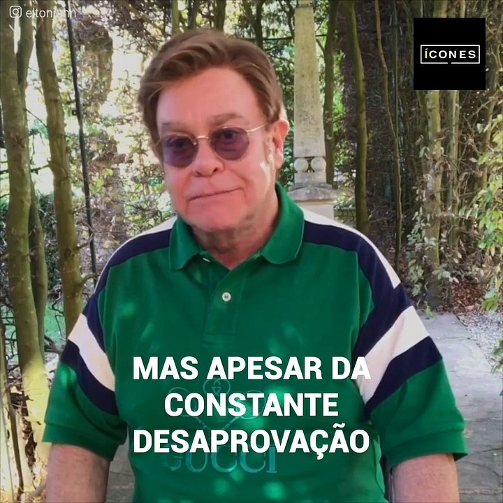 Elton John e sua mae