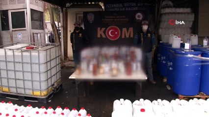 İstanbul merkezli operasyonda 88 ton sahte içki ele geçirildi