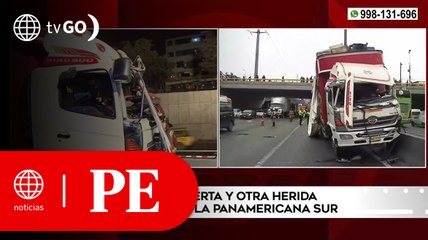 Un fallecido y otro herido en accidente en la Panamericana Sur | Primera Edición
