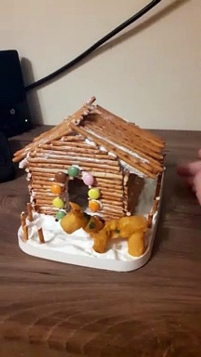 Елица показва конструкцията си по книгата "Как кученцето си намери дом"