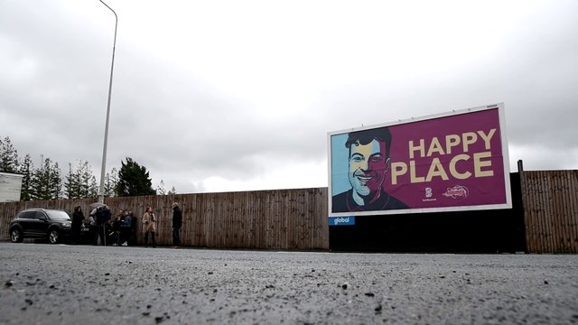 I'm A Celebrity star Jordan North has billboard dedicated to him outside his 'Happy Place' Turf Moor