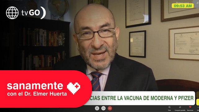 Las diferencias entre la vacuna de Moderna y Pfizer | Sanamente con el Doctor Elmer Huerta (HOY)