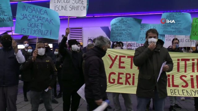 Sarıyer Belediyesi işçilerinden toplu sözleşme protestosu