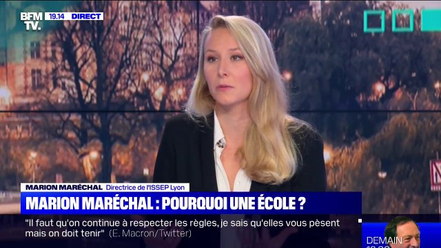 Marion Maréchal: Je ne crois pas à ce modèle du télétravail comme un modèle absolu dans les universités