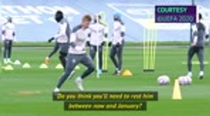 Download Video: Guardiola says no rest for De Bruyne, Aguero training