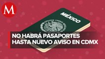 Por coronavirus, SRE suspenderá emisión de pasaportes en CdMx