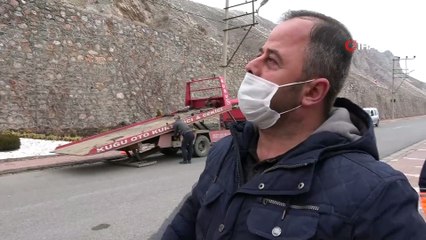 - Hafif ticari araç 10 metreden uçtu