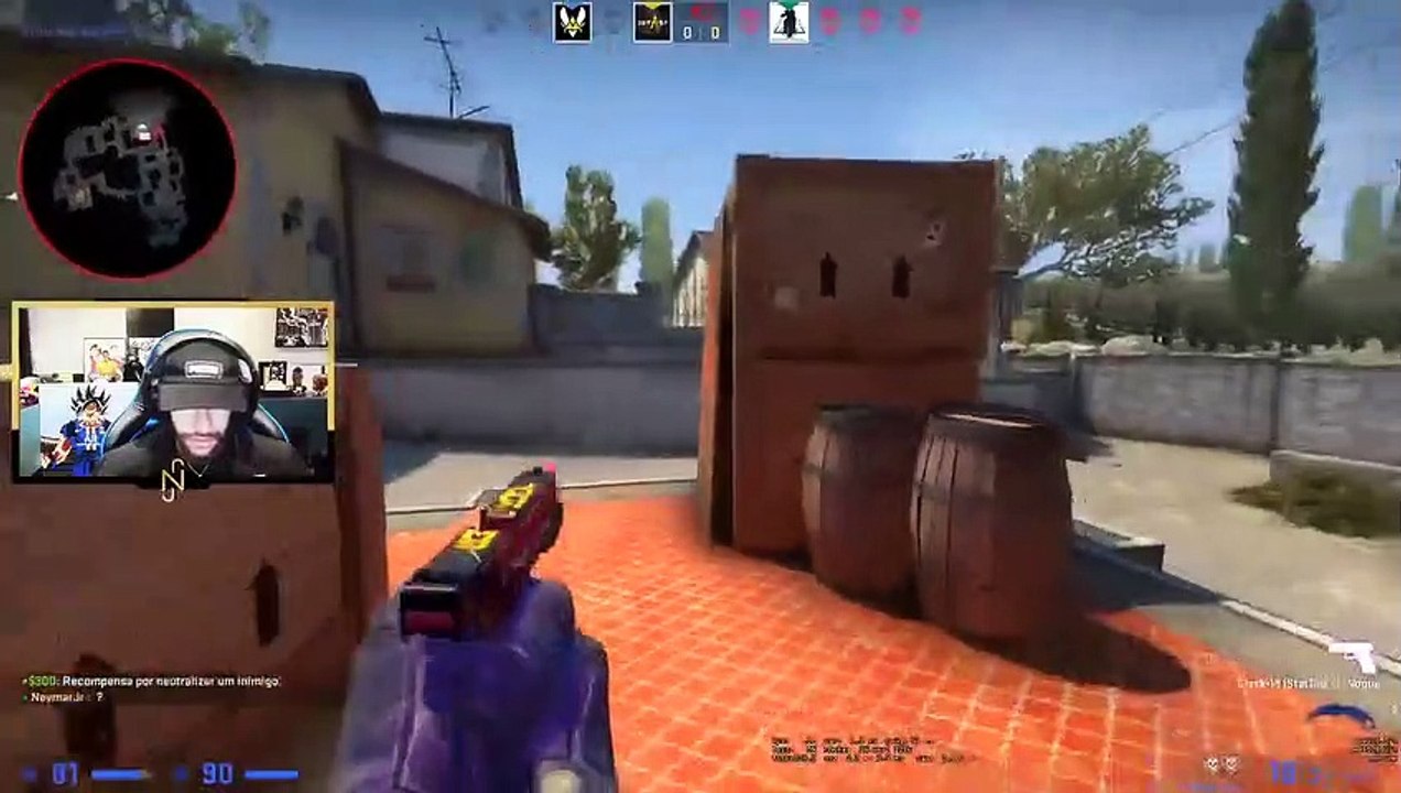 Neymar bat des joueurs pros de CSGO sur PC