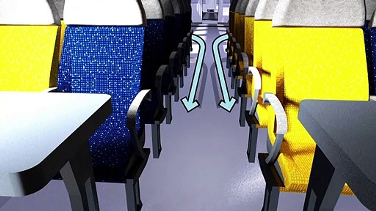 Videografik: So wird die Atemluft in Passagierzügen ausgetauscht