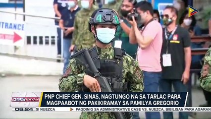 #UlatBayan | PNP Chief Gen. Sinas, nagtungo sa Tarlac para magpaabot ng pakikiramay sa Pamilya Gregorio