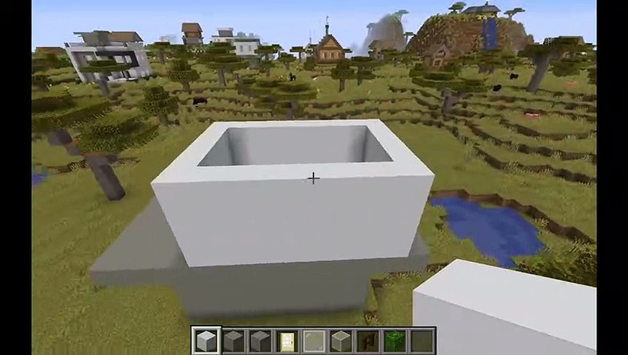 How to make a Simple Modern House in Minecraft (anyonne can do it)
