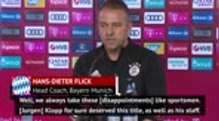 Flick 'disappointed' at missing out on FIFA Best coach award
