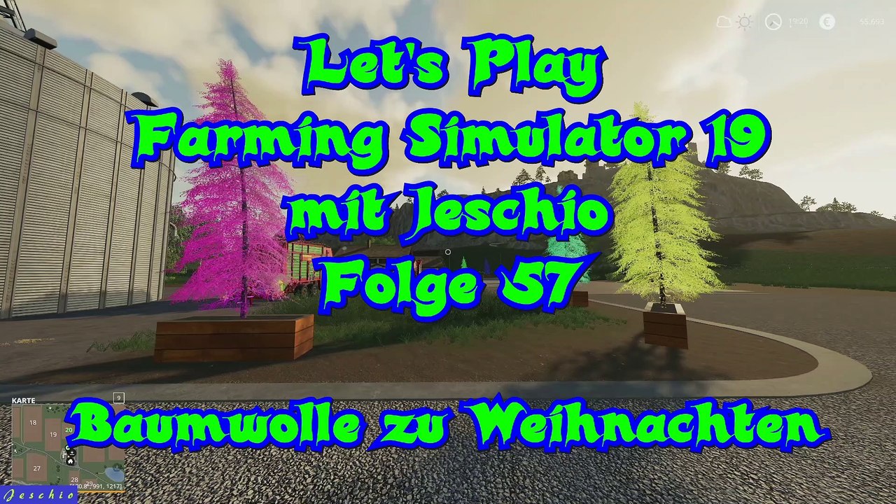 Lets Play Farming Simulator 19 mit Jeschio - Folge 057 - Baumwolle zu Weihnachten