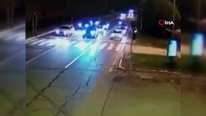 Ölümlü trafik kazası MOBESE kamerasında