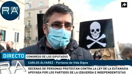 Entrevistamos a los manifestantes en contra de la ley de eutanasia
