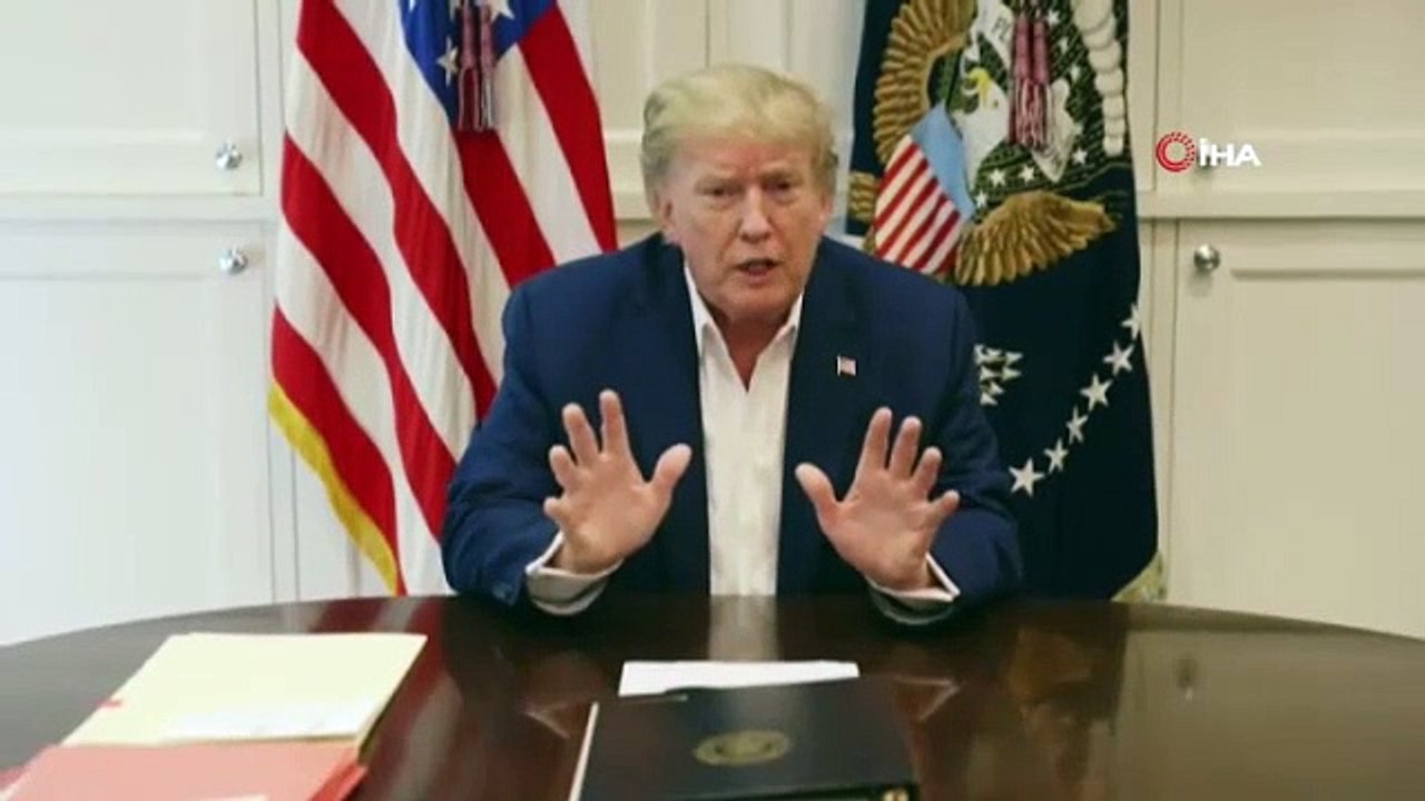 ABD Başkanı Trump'dan hastaneye kaldırıldıktan sonra ilk açıklama