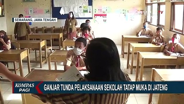 Ganjar Tunda Pelaksanaan Sekolah Tatap Muka di Jawa Tengah