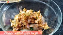 Crunchy Fish Egg Fingers || Easy tea time snacks || How to make with simple ingredients