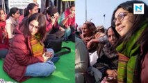 Swara Bhasker joins protesting farmers at Singhu border