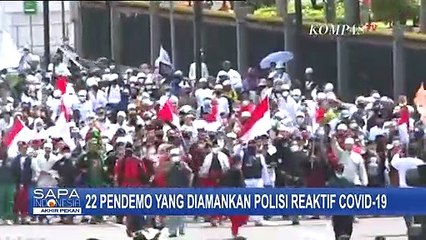 22 Pendemo Aksi 1812 yang Diamankan Polisi Reaktid Covid-19