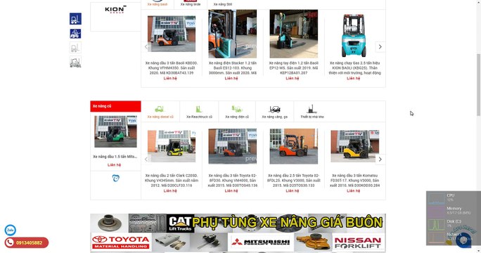 Video review web Xe Nâng TFV