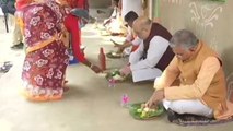 Home Minister Amit Shah lunches at Bengal farmer's house