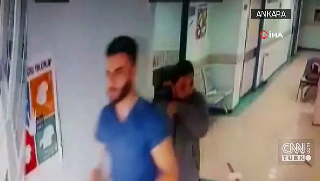 İğne acıttı diye sağlık çalışanını darbetti! | Video