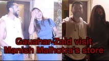 Gauahar Khan-Zaid Darbar visit Manish Malhotra's store
