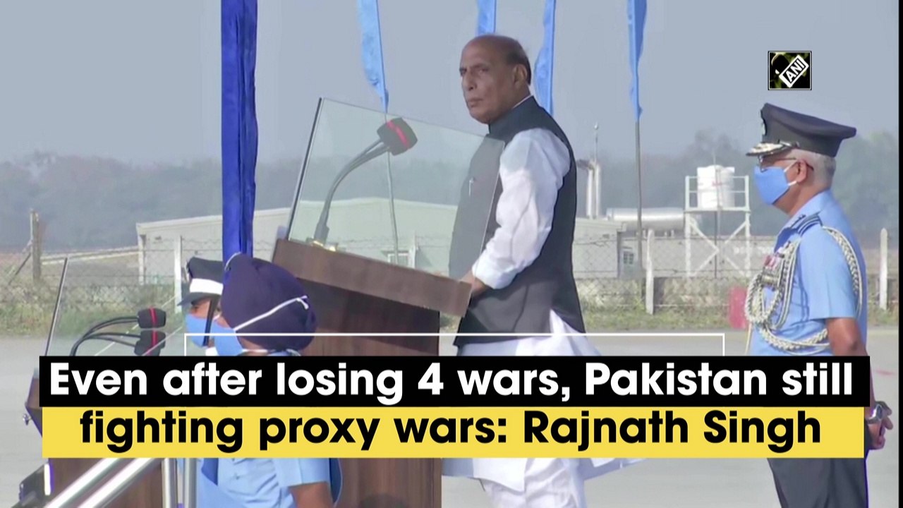 Even after losing 4 wars, Pakistan still fighting proxy wars: Rajnath Singh
