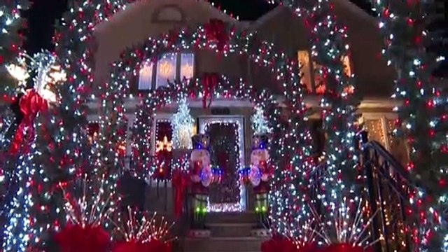 Lights on in New York's Brooklyn Christmas village despite Covid