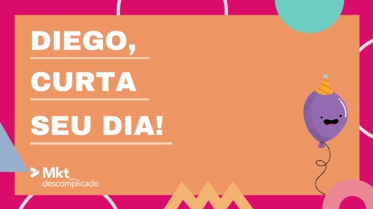 Parabéns, Diego!