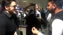 شاب يغني لملحم زين في المطار و ملحم ينصدم من صوته