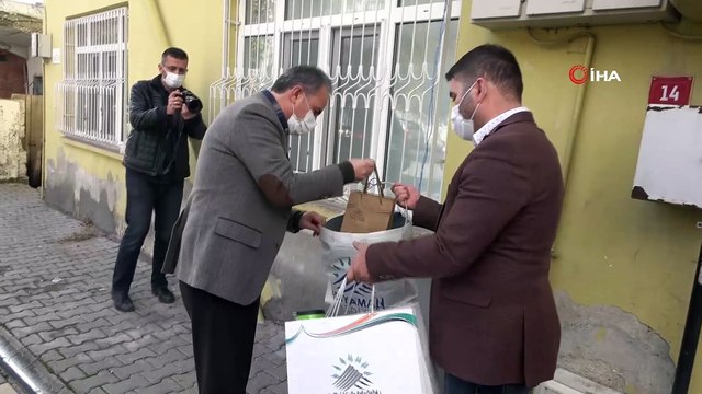 Karantinada olan engelli kızın doğum günü mutluluğu