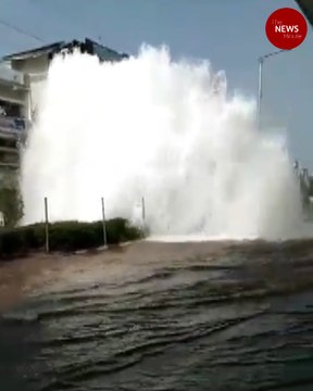 Hyderabad: Gallons of water wasted as pipeline bursts in Rethibowli