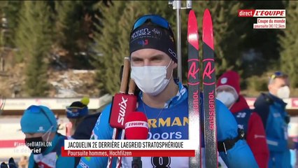 Jacquelin : « Objectif réussi » - Biathlon - CM (H)