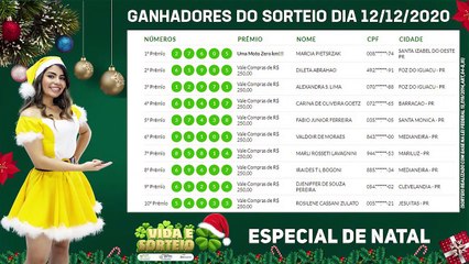 Confira os ganhadores do Programa Vida e Sorteio