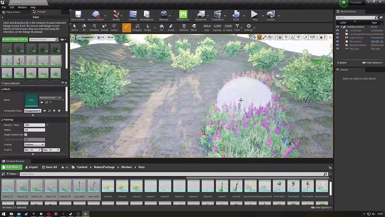Unreal Engine 4  Speed Level Design  Forest #UnrealEngine4