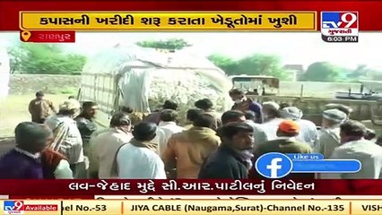 Tv9 Impact! CCI resumes purchase of cotton at Ranpur market yard, Botad   TV9News