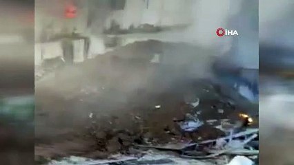 Burdur’da işçilerin kaldığı konteynırda yangın çıktı