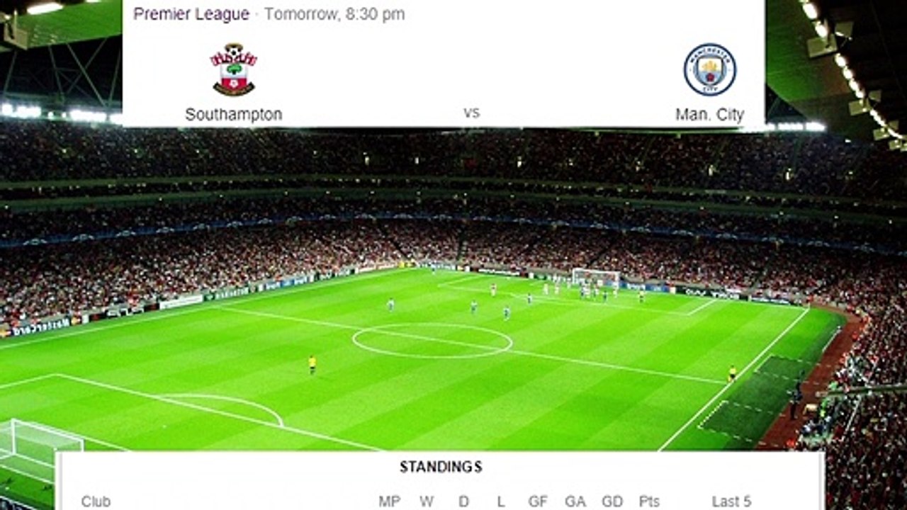 Southampton vs Manchester City Live Premier League Live _ Man City vs Southampton EPL Match Live