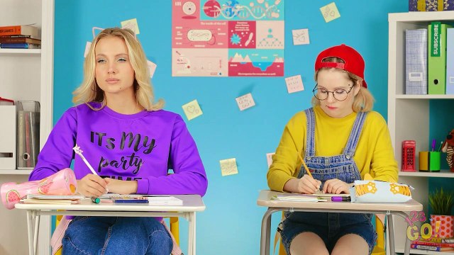 TIPOS DE ESTUDIANTES EN CLASE || Situaciones graciosas en la escuela por 123 GO!