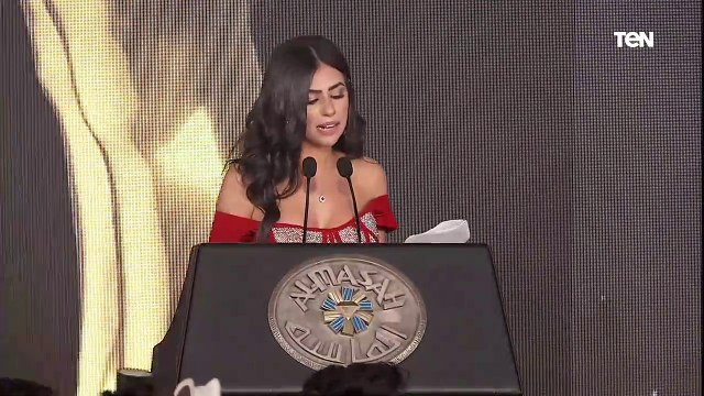 لحظة تكريم الأستاذ إيهاب جلال من مهرجان نجم العرب 2020