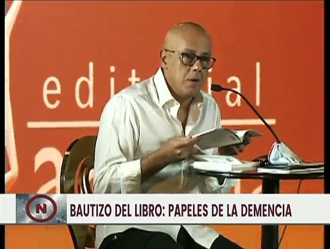 Presentación del libro Papeles de la demencia , del Diputado Jorge Rodríguez