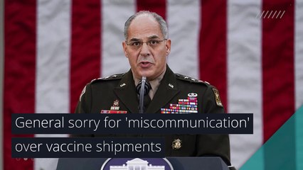 General sorry for 'miscommunication' over vaccine shipments , and other top stories in health from December 20, 2020.