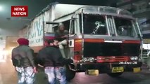 Drunken alleged BJP worker has brutally beaten up truck driver